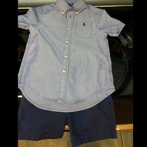 Ralph Lauren Short Sleeve Button Shirt & Short Set